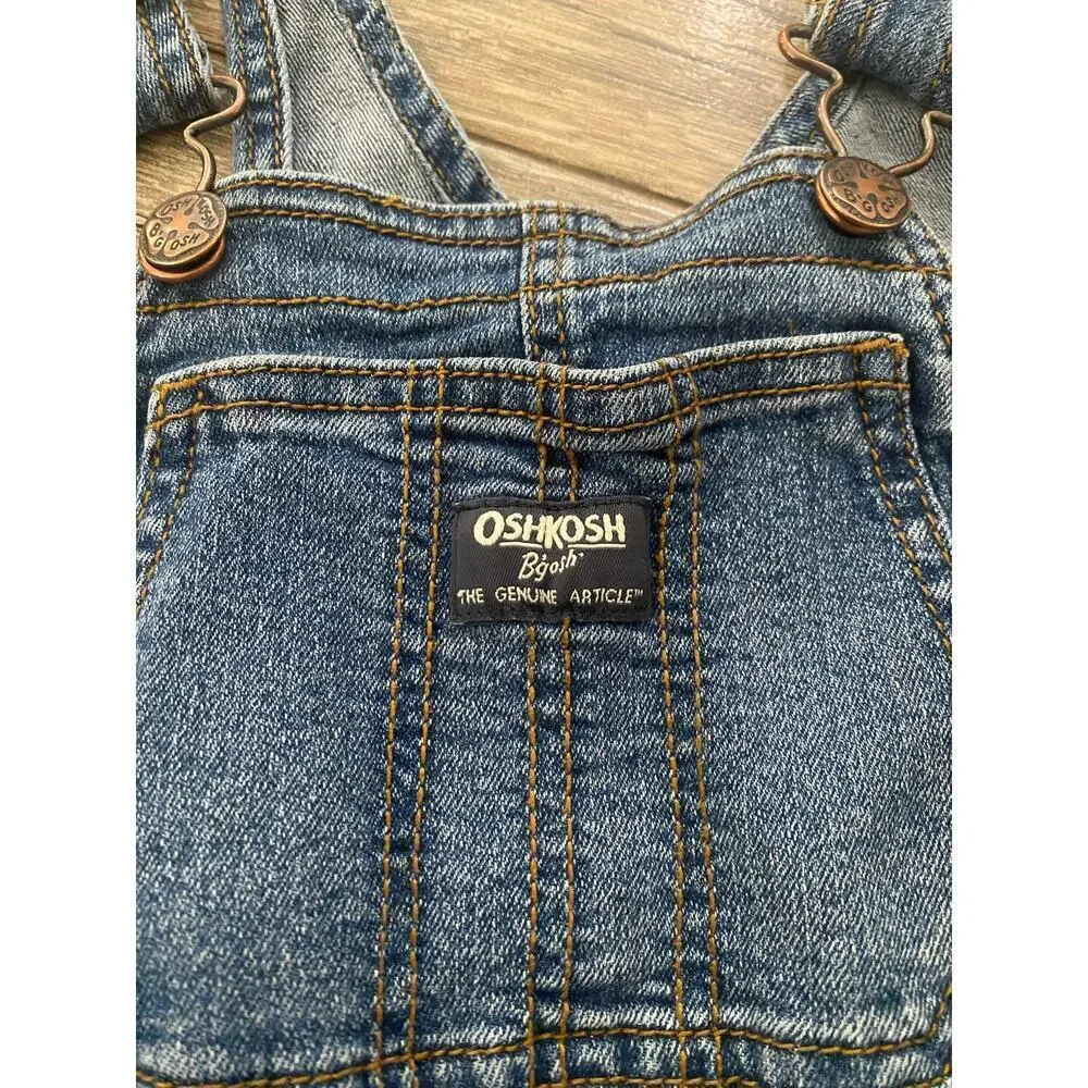OshKosh B'gosh Kids Blue Toddler Vestbak Dungarees Overalls Jeans Size 5T